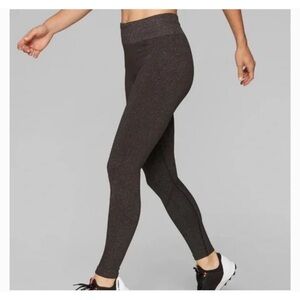 Athleta Shimmer Seamless Tight in Espresso